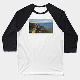 3 Sisters in the Blue Mountains Digital Painting Baseball T-Shirt